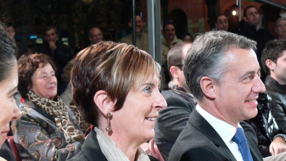 Iñigo Urkullu, Arantxa Tapia y Joseba Egibar en Eibar