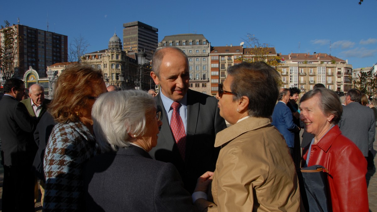 Josu Erkoreka y resto candidatura sobre transferencia a Euskadi de las pensiones