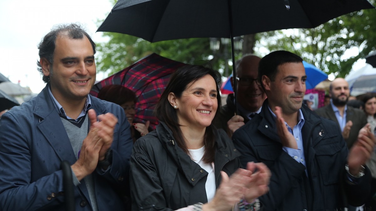 Santurtziko mitina - Aintzane Urkijo, Unai Rementeria, Itxaso Atutxa