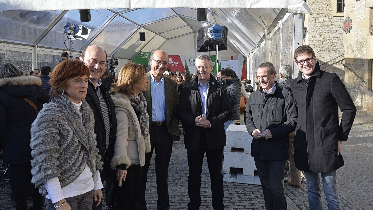 Mitina Gasteizen - Iñigo Urkullu, Andoni Ortuzar, Mikel Legarda