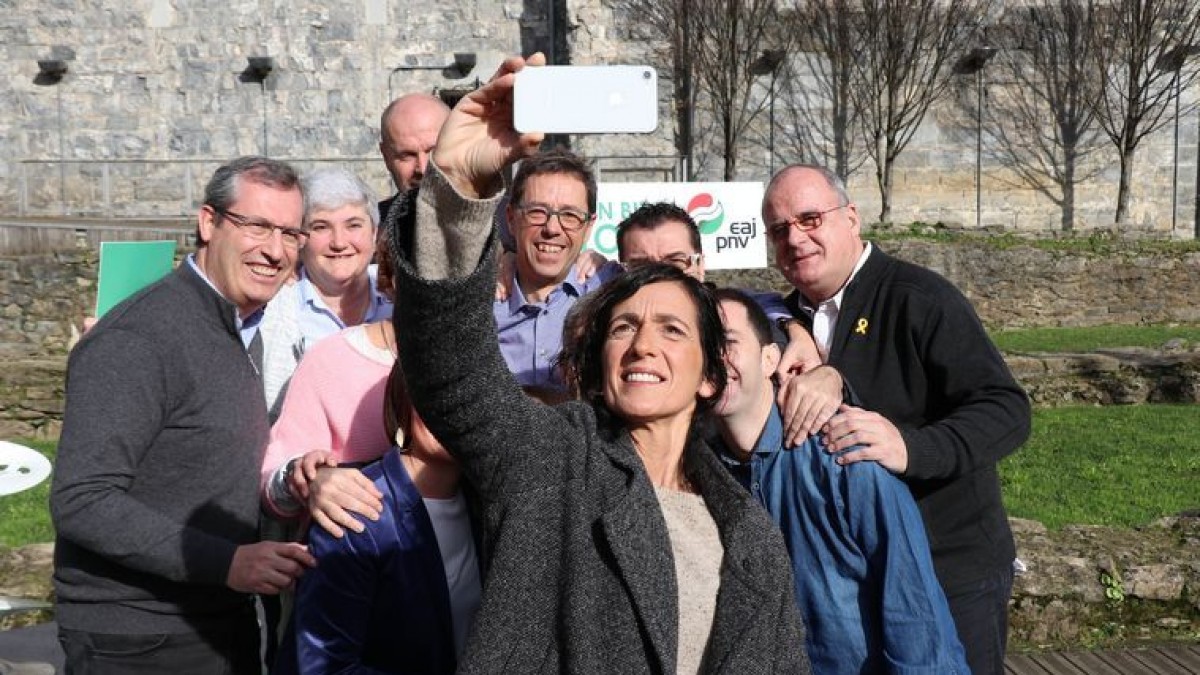 Olatz Peon, Markel Olano, Joseba Egibar. Presentación de la candidatura de Tolosa