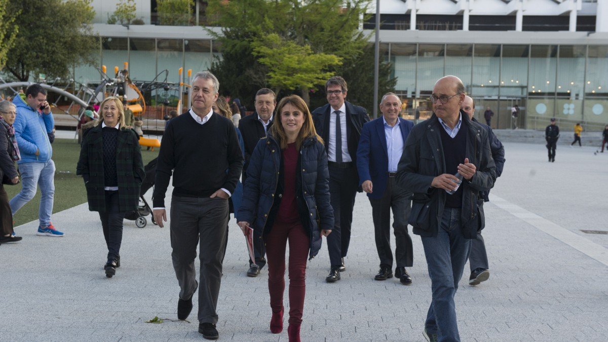 Mitina Gasteiz. Mikel Legarda, Almudena Otaola, Iñigo Urkullu, Andoni Ortuzar