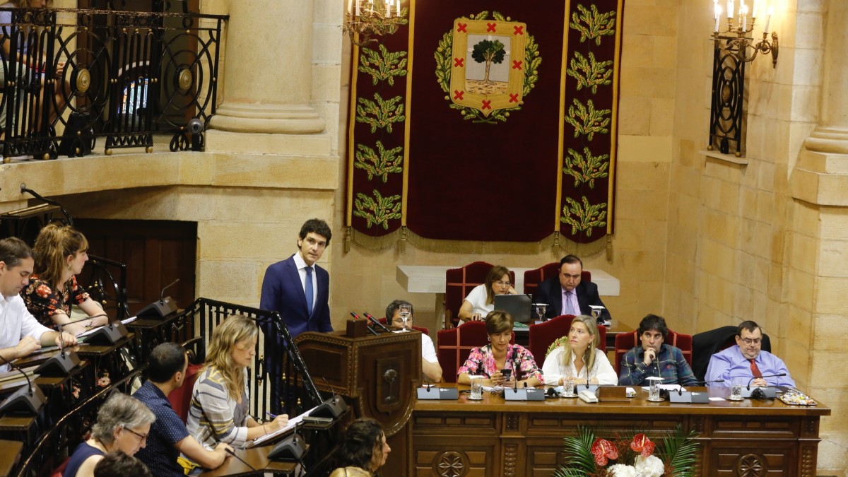 Pleno elección Diputado General de Bizkaia 2019 Unai Rementeria 
