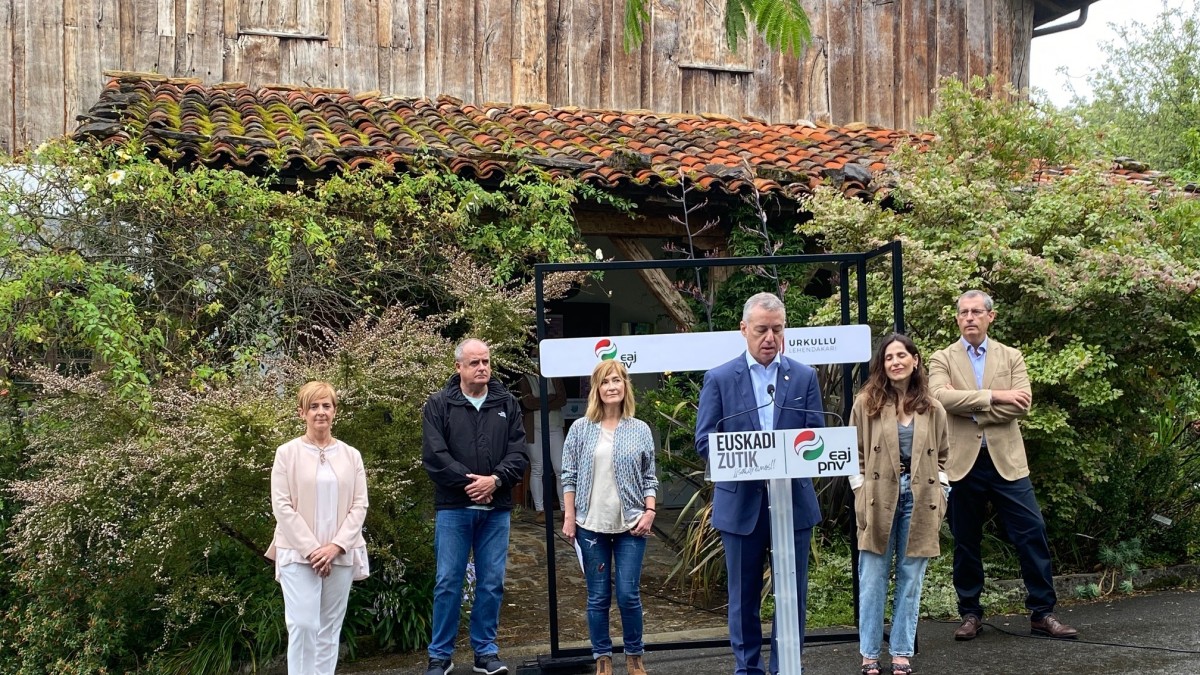 Ekitaldi sektoriala Aldaketa Klimatikoa - María Eugenia Arrizabalaga, Iñigo Urkullu