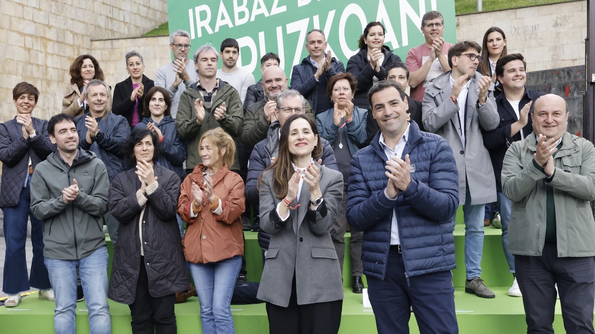 21-A Mitin Eibar. Bakartxo Tejeria, Imanol Pradales, Andoni Ortuzar