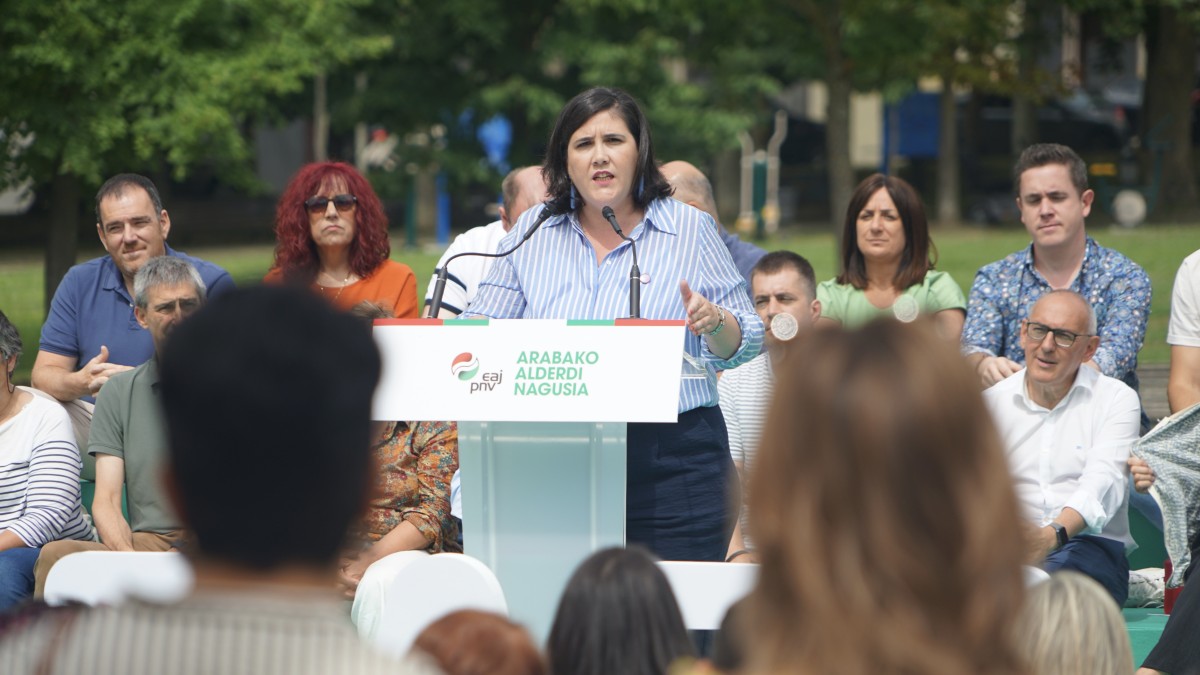 Mitin de balance de mitad de legislatura foral y municipal en Amurrio