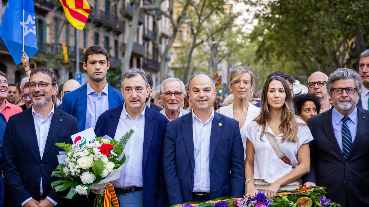 Aitor Esteban y Joseba Diez Antxustegi en la Diada 2025