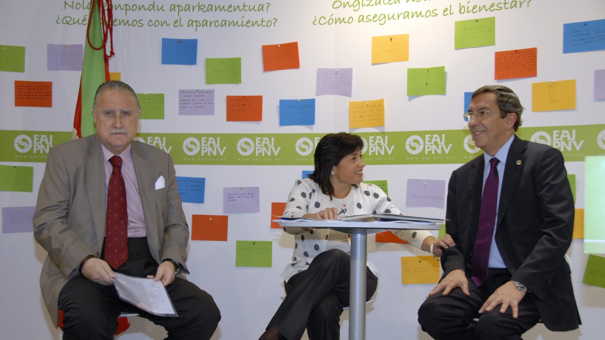 Iñaki Azkuna, Ana Madariaga, José Luis Bilbao