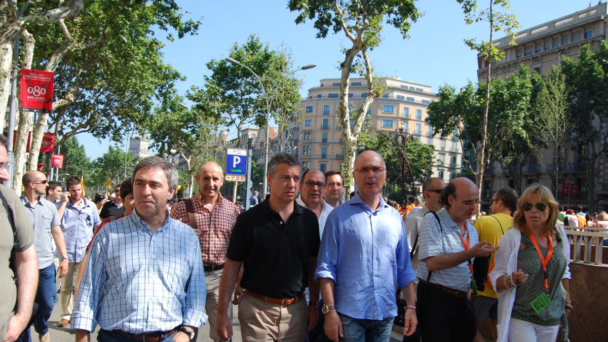 Manifestación a favor del Estatut