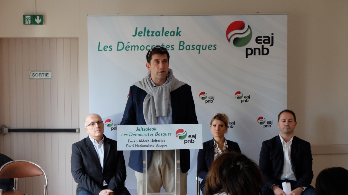 Pako Arizmendi: “Para EAJ-PNB es vital poder defender nuestros propios intereses en París”