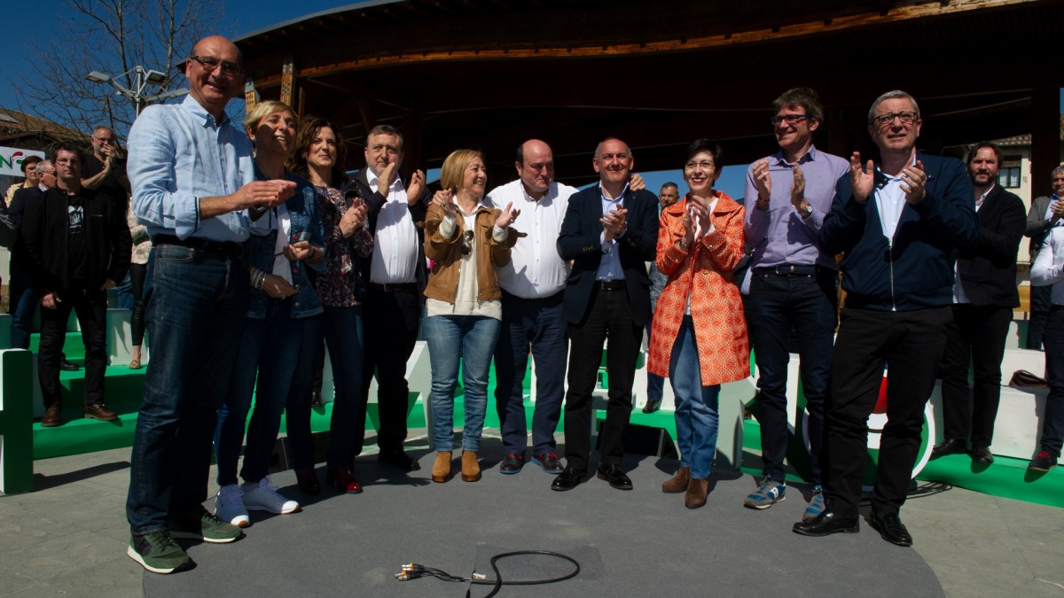 Presentación candidaturas municipales y foral alavesas de la circunscripción electoral de Tierras Esparsas