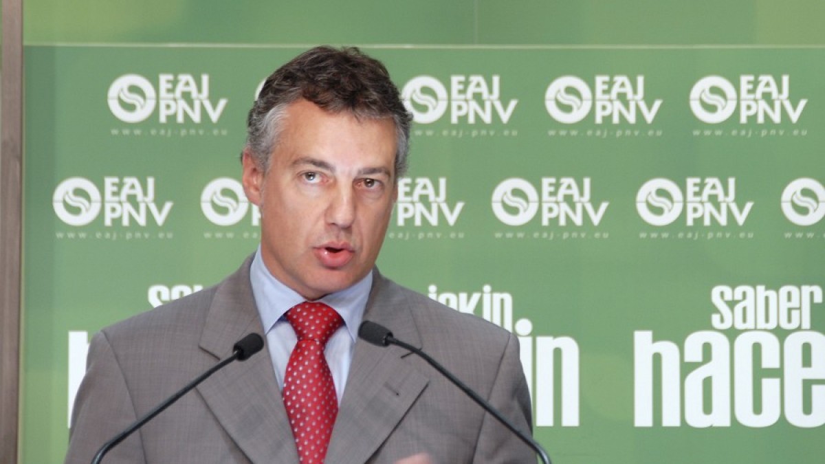 Iñigo Urkullu en rueda de prensa
