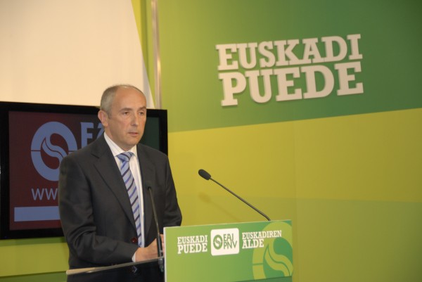 Joseba Aurrekoetxea eta Josu Erkoreka, EAJ-PNVk A20rako dituen helburuak aurkezten