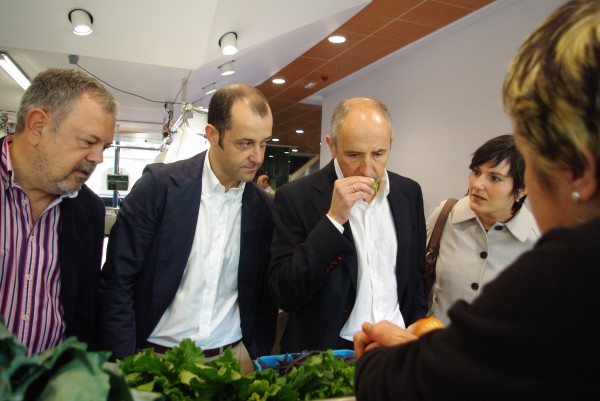 Josu Erkoreka en el Mercado de la Ribera