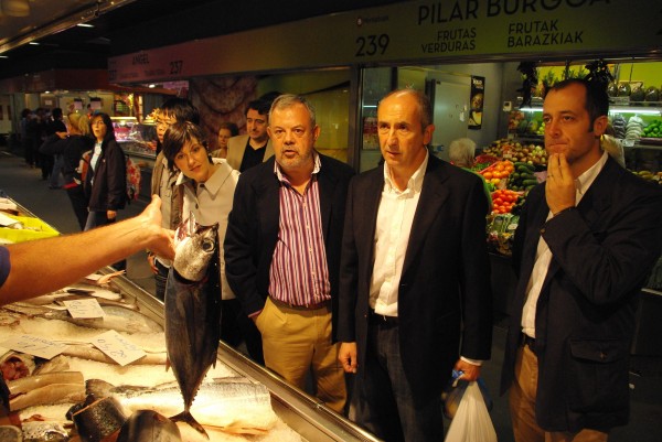 Josu Erkoreka en el Mercado de la Ribera