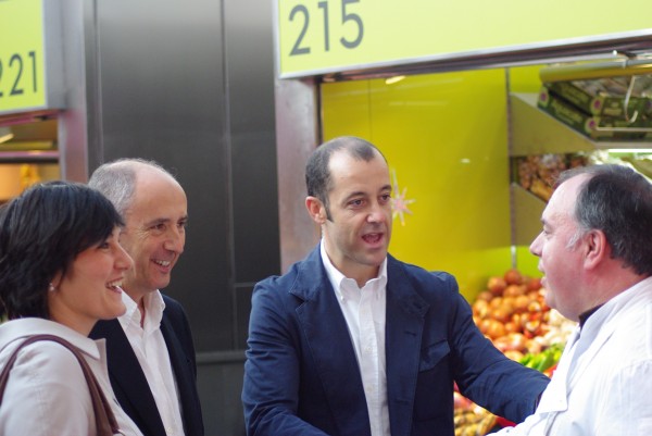 Josu Erkoreka en el Mercado de la Ribera