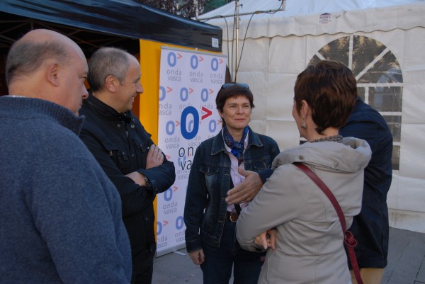 J Erkoreka, A Tapia, E Olabarria, P Azpiazu y A Espinosa  en el último lunes de Gernika