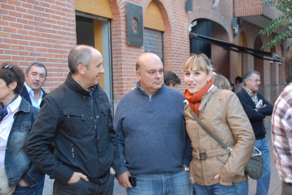 Josu Erkoreka, Emilio Olabarria e Irati Gondra en el último lunes de Gernika