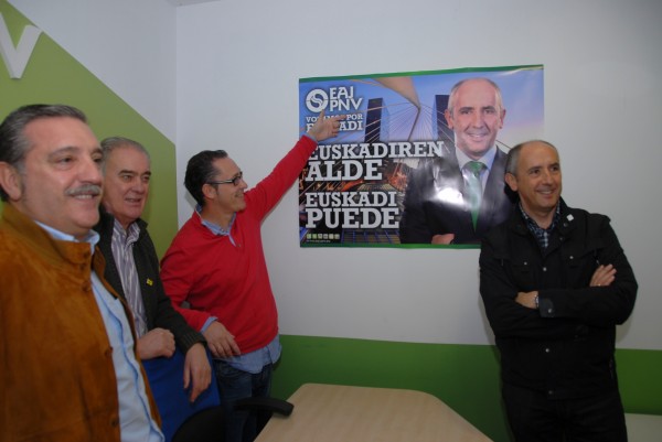Josu Erkoreka inaugura la oficina electoral de Portugalete