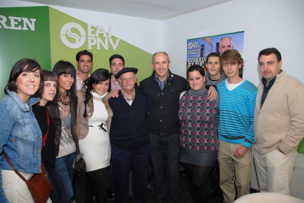 Josu Erkoreka inaugura la oficina electoral de Portugalete