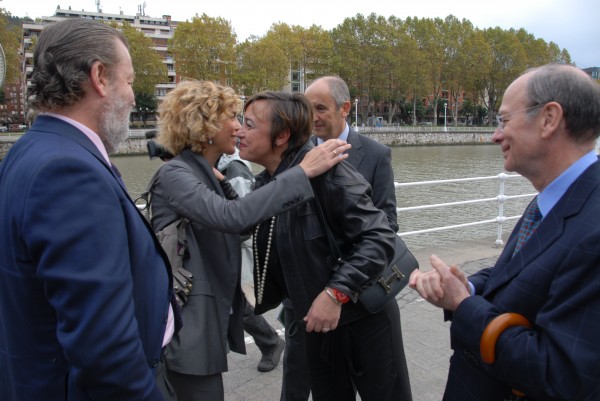 Josu Erkoreka, Aitor Esteban eta Pedro Azpiazu Bilboko udal taldearekin