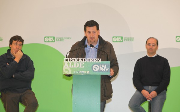 Gerenabarrena, Olabarria, Rodriguez y Urkullu en Oion