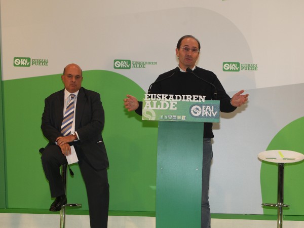 Gerenabarrena, Olabarria, Rodriguez y Urkullu en Oion