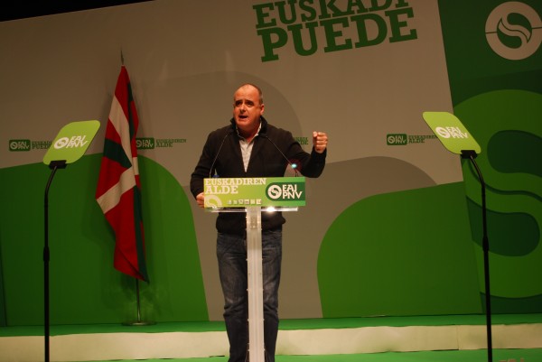 Arantxa Tapia, Josu Erkoreka, Emilio Olabarria, Joseba Egibar eta Iñigo  Urkullu Donostian