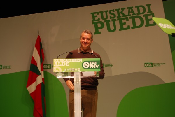 Arantxa Tapia, Josu Erkoreka, Emilio Olabarria, Joseba Egibar eta Iñigo  Urkullu Donostian