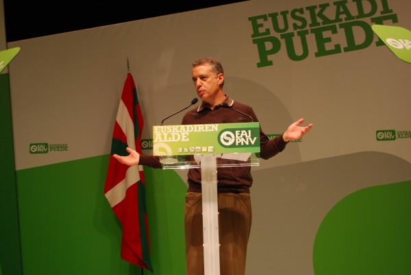 Arantxa Tapia, Josu Erkoreka, Emilio Olabarria, Joseba Egibar eta Iñigo  Urkullu Donostian