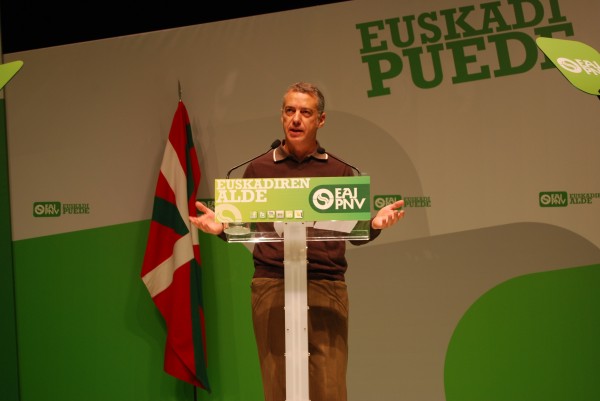 Arantxa Tapia, Josu Erkoreka, Emilio Olabarria, Joseba Egibar eta Iñigo  Urkullu Donostian
