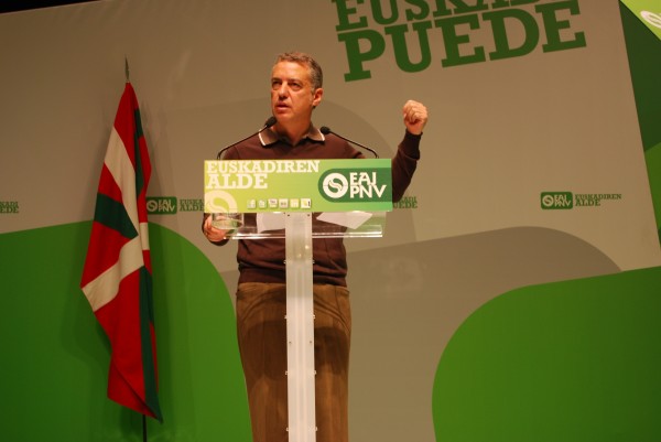 Arantxa Tapia, Josu Erkoreka, Emilio Olabarria, Joseba Egibar eta Iñigo  Urkullu Donostian