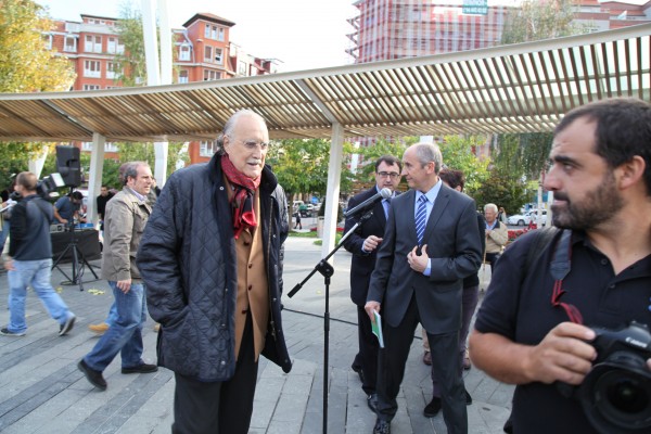 Josu Erkoreka e Iñaki Azkuna en Indautxu