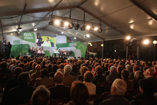 Emilio Olabarria, Iñaki Gerenabarrena e Iñigo Urkullu en Vitoria-Gasteiz