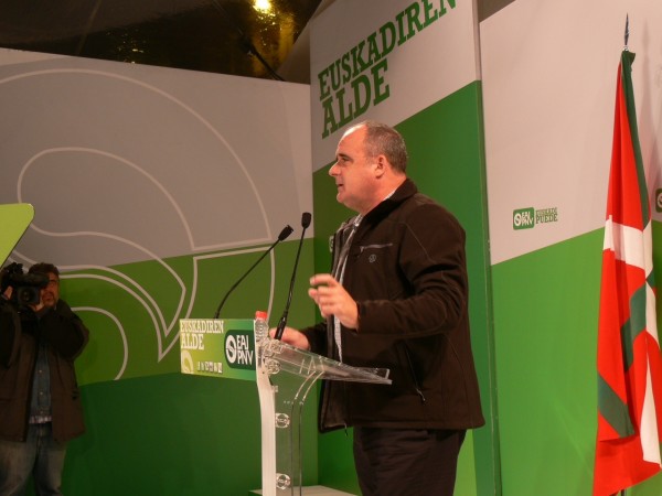 Iñigo Urkullu, Arantxa Tapia eta Joseba Egibar Eibarren