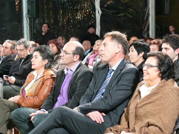 Iñigo Urkullu, Arantxa Tapia y Joseba Egibar en Eibar