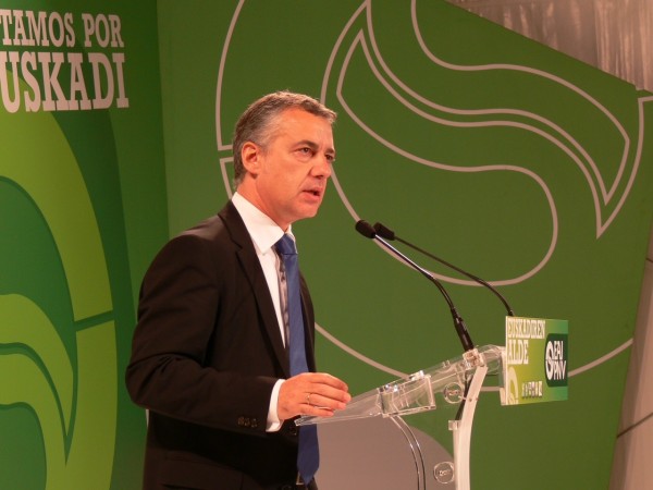 Iñigo Urkullu, Arantxa Tapia eta Joseba Egibar Eibarren