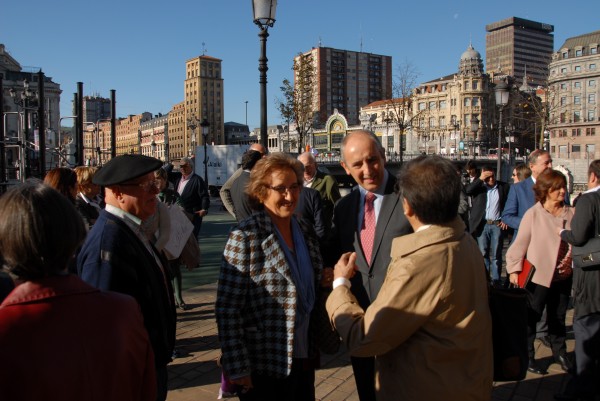 Josu Erkoreka y resto candidatura sobre transferencia a Euskadi de las pensiones