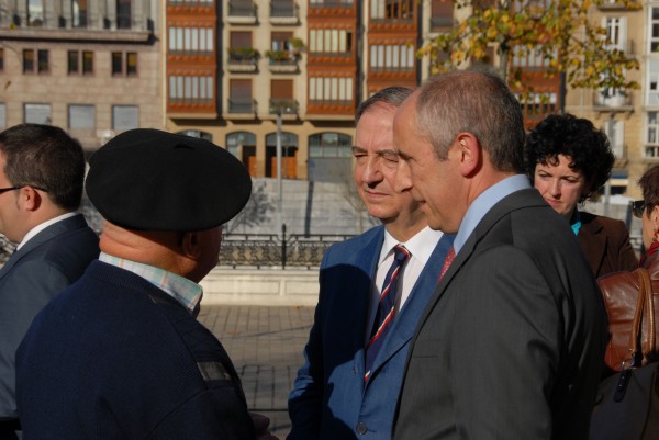 Josu Erkoreka y resto candidatura sobre transferencia a Euskadi de las pensiones