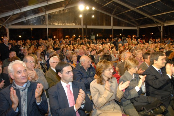 Josu Erkoreka, Iñigo Urkullu y resto de candidaturas en el mitin de Barakaldo