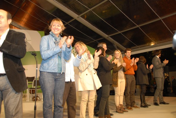Josu Erkoreka, Iñigo Urkullu y resto de candidaturas en el mitin de Barakaldo