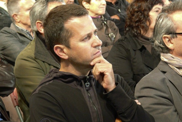 Arantxa Tapia eta Joseba Egibar  Antiguako Gaskuña plazako ekitaldi politikoan