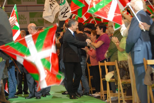 Iñigo Urkullu, Josu Erkoreka, Arantxa Tapia eta Emilio Olabarria. Bilboko 