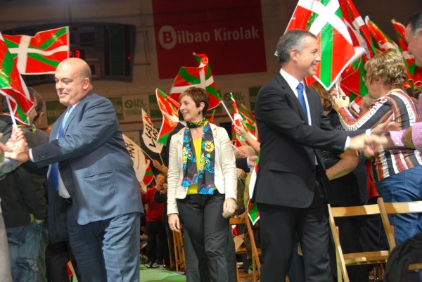 Iñigo Urkullu, Josu Erkoreka, Arantxa Tapia eta Emilio Olabarria. Bilboko 