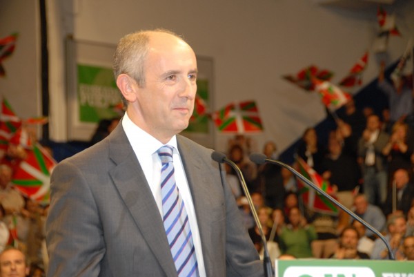 Iñigo Urkullu, Josu Erkoreka, Arantxa Tapia eta Emilio Olabarria. Bilboko 