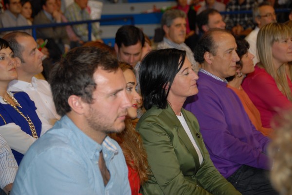 Iñigo Urkullu, Josu Erkoreka, Arantxa Tapia y Emilio Olabarria. Mitin de La Casilla