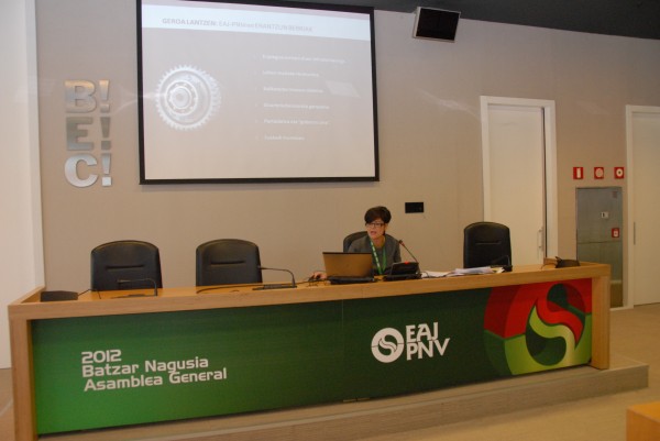 Batzar Nagusia EAJ-PNV Belen Greaves