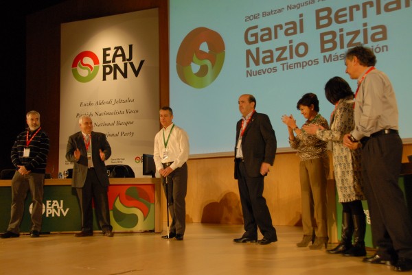 Iñigo Urkullu EAJren Euzkadi Buru Batzarraren presidente gisa aukeratua izan da 