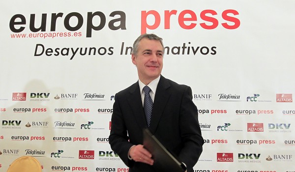 Iñigo Urkullu en los Desayunos de Europa Press