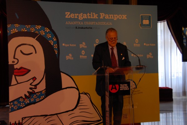 Iñigo Urkullu Zergaitik Panpox liburuaren irakurketan